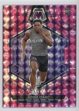 2024 Panini Mosaic Rookies Pink Camo Mosaic Prizm Adisa Isaac #374 1n7s