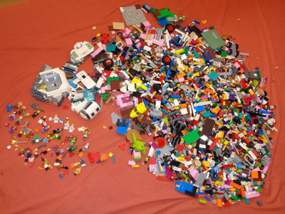Lego Restposten Steine 6 KG Mini Figuren Minecraft 60350 - Mondforschungsbasis