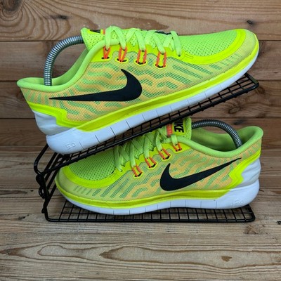 Nike Turnschuhe Damen Größe UK 7,5 Free RN 5.0 Gelb Barfuß Minimal Schuhe