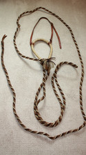 Vintage Rawhide Bosal Hackamore w/ Horsehair Mecate