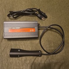 48 Volt 5 Amp Golf Cart Battery Charger 48V 6A with Triangle 3-Pin Style Plug