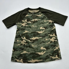 Jumping Beans Softest Tee T-Shirt Youth Boy Size 7 Camouflage Aop Green..#32831