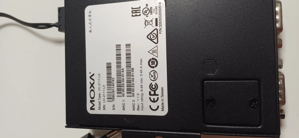 MOXA UC-2100 UC-2111 ARM Cortex 8 000 Mo, système d'exploitation Linux 48 V - Photo 4/4