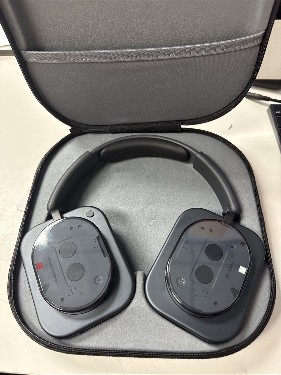 Nothing Headphone (1) Black 42dB ANC | Hi-Res LDAC | KEF Sound