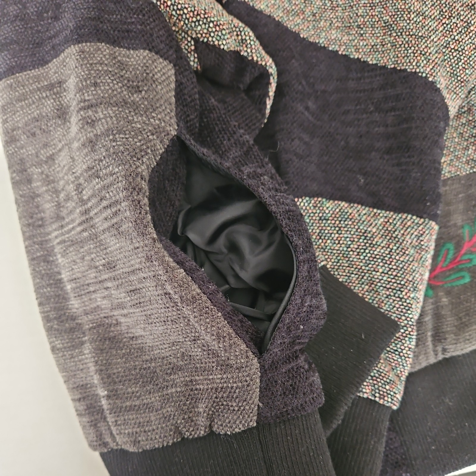 Vintage Graff Patchwork Lined Full Zip Jacket Wom… - image 15