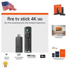 4K Max Streaming Stick | Includes Wi-Fi 6E, Voice-Control Remote, Dolby Audio