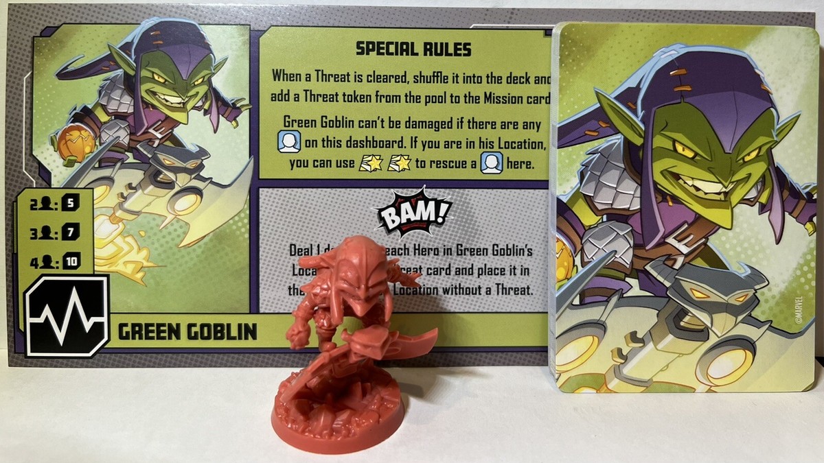 Marvel United GREEN GOBLIN Spiderverse Villain Stretch Promo