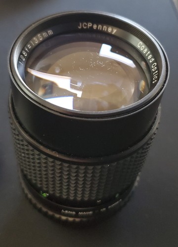 JCPenney Coated Optics Prime Lens 135mm 1:2.8 52mm Mount Made In Korea - Picture 4 of 9