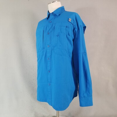 Chemise Décontractée Reel Legends Homme Taille L, Manches Longues, Bleue, Pour La Pêche