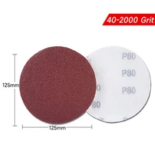 5 inch Sanding Discs 40-2000 Grit Hook Loop Orbital Sander Paper Sandpaper Pads