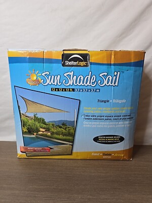 ShelterLogic Sun Shade Sail (#25720) 12x12x12 Ft-Triangle-NEW!