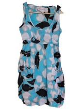UK8 RIVER ISLAND Sexy Floral Sequin Pocket Button Belt Strap Party Dress SALE