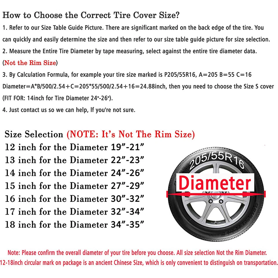 Cubierta de rueda de neumático de repuesto resistente al agua para Suzuki Jimny 14" Foto 2 de 4