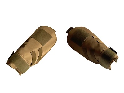 Protections D'épaule Et Entrejambe MOLLE Pour Airsoft SpecOps – Couleur Tan, Nylon, Neuves