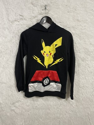 Pull Pikachu Pokémon Jaune Pour Garçon – Taille 10 Ans (occasion)