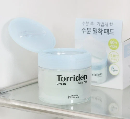 Torriden Dive In Low Molecular Hyaluronic Acid Multi Pad 80 Pads toner pads - Imagen 3 de 9
