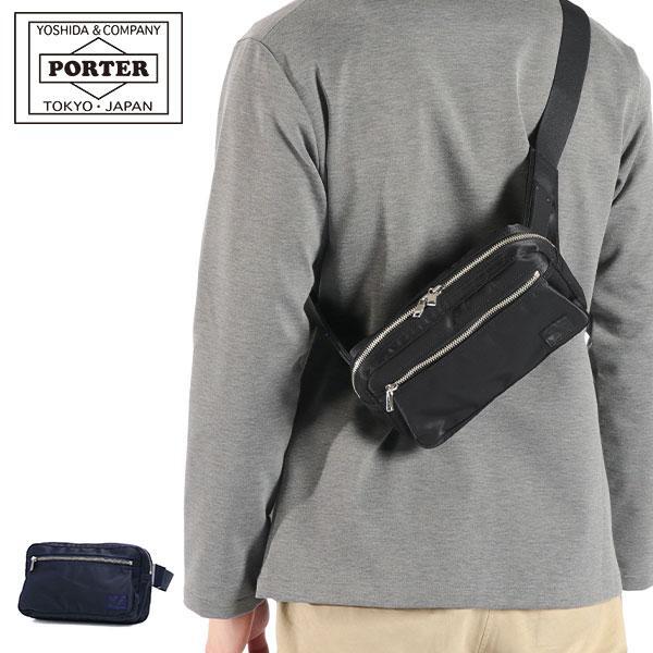 PORTER Yoshida Lift Waist Bag M Navy 822-06132 | eBay