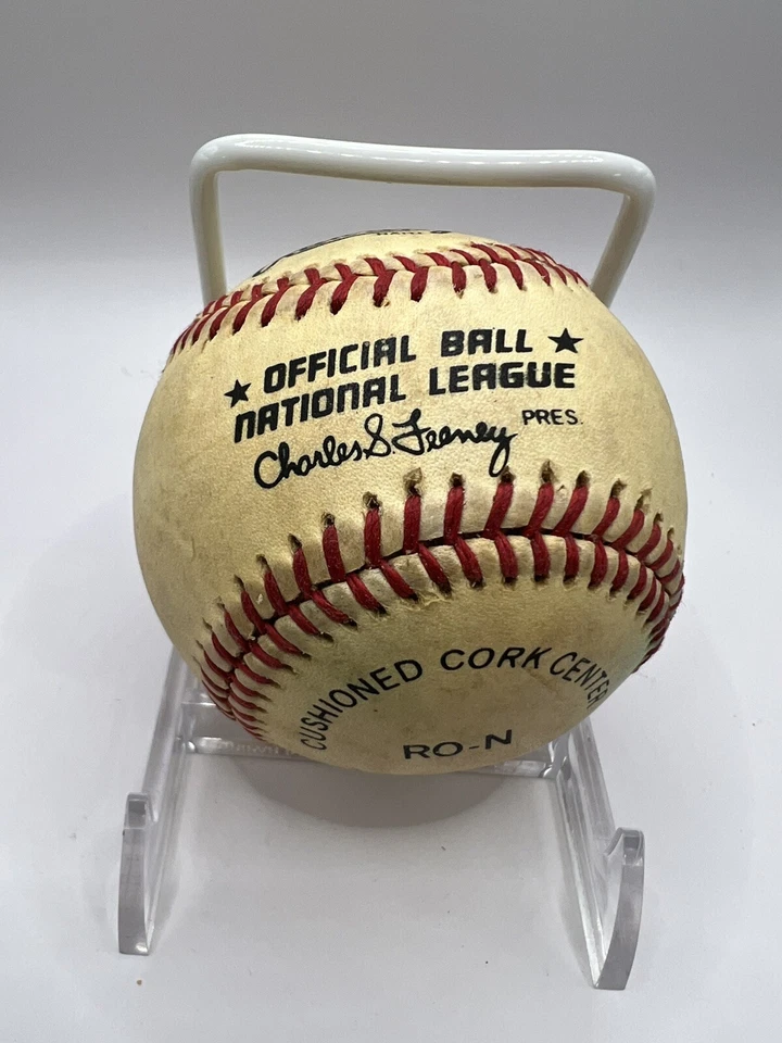 1986 SF Giants Chris Brown Signed Auto Feeney National League Baseball "To Mike" - Image 2 of 3