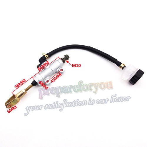 Rear Foot Brake Master Hydraulic Cylinder Pump With Reservoir ATV Quad - Picture 4 of 7