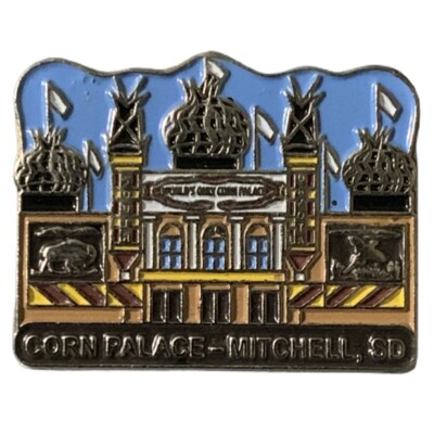 Vintage Corn Palace Mitchell South Dakota Travel Souvenir Pin