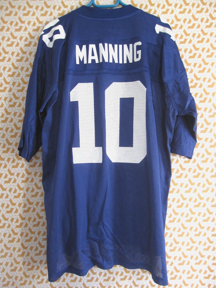 Maillot New York Giants Reebok Eli Manning Football Americain #10 shirt - XXL - Photo 2/4