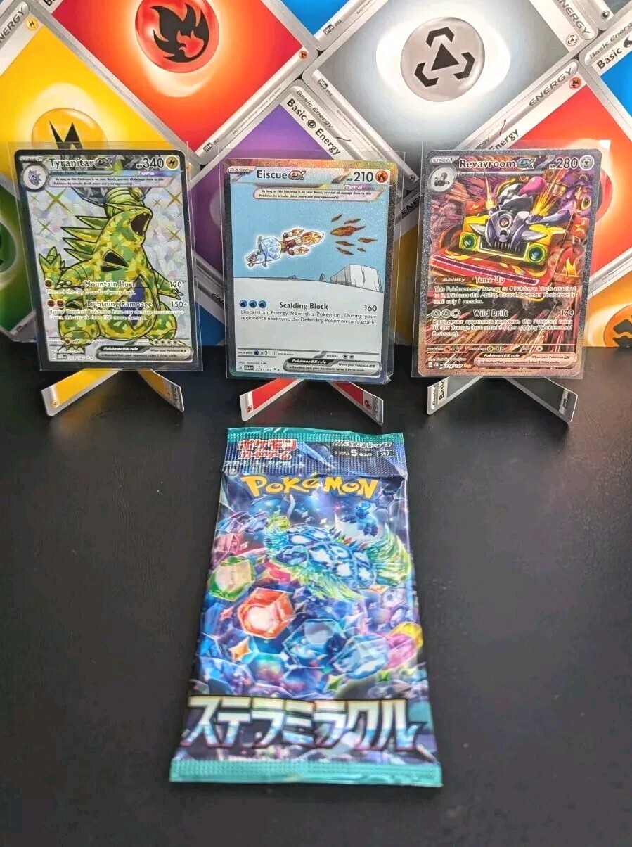 Pokemon Tyranitar 211/197 Eiscue 222/197 Revaroom 224/197 Stellar miracle Lot