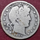 1904 S Barber Half Dollar 50c Circulated #68697