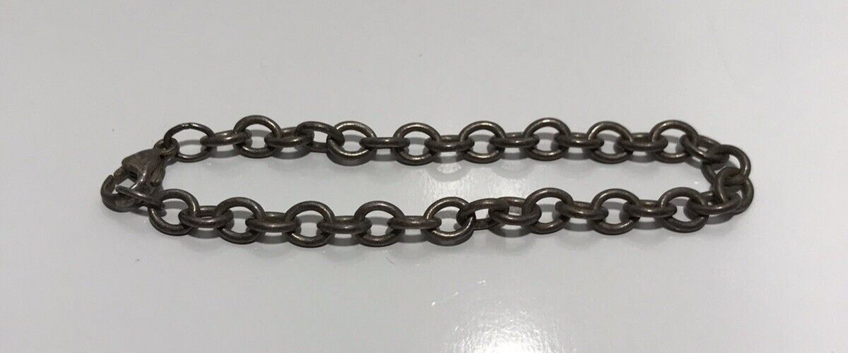 Vintage 925 Solid Sterling Silver ROLO CABLE LINK… - image 7