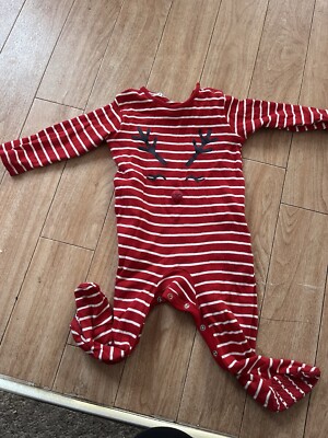 Baby Santa Outfit Romper From George Age 9-12 Months Christmas