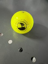 LOGO GOLF BALL-RARE ORIGINAL PEBBLE BEACH GOLF LINKS-CALIFORNIA-YELLOW BALL