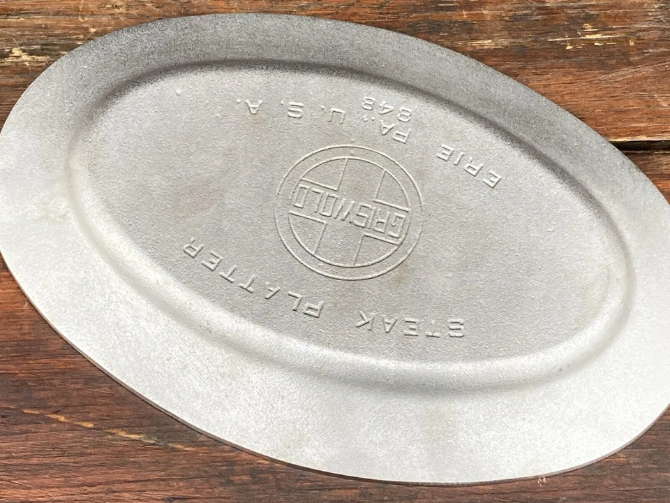 Griswold Cast Iron #848 Steak Platter In Duo Chrome Finish - Image 3 of 4