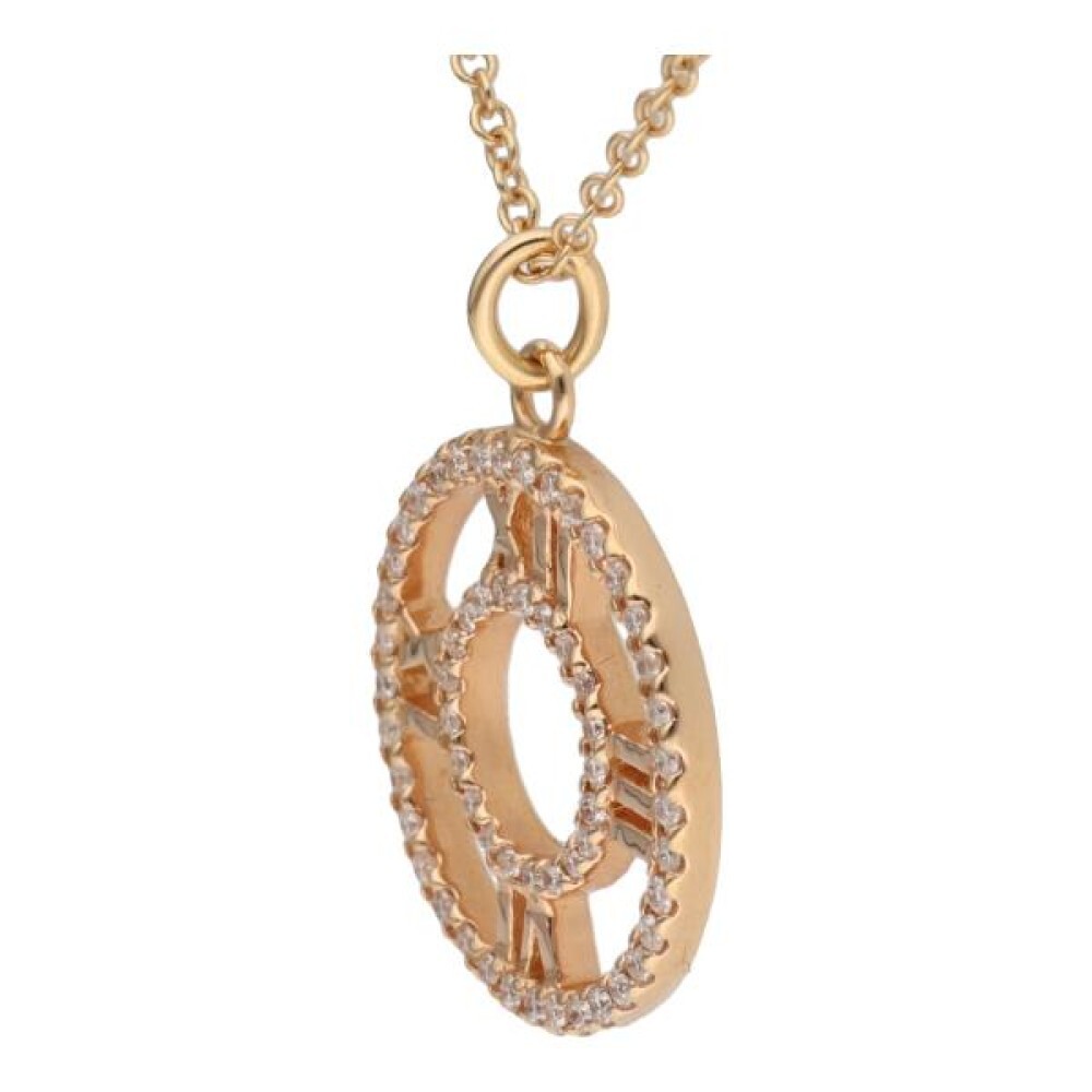 Tiffany & Co. Atlas Open Medallion Diamond Pendant Necklace Tiffany & Co. Atlas Open Medallion Diamond Pendant Necklace