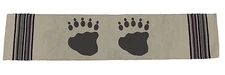 Virah Bella® "Beige Bear Paw" Lodge Table Runner 