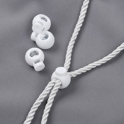 100 Plastic Spring Loaded Round Toggle Stopper Cord Locks End Single Hole Rope - Picture 56 of 97
