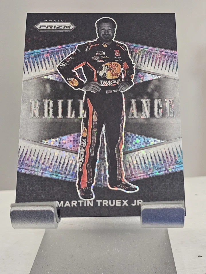 2022 Panini Prizm Martin Truex Jr Brilliance White Sparkle Prizm Parallel Insert - Image 3 of 3