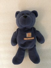 Blue Stuffed Bear, Tyrell Davis 30, Denver Broncos, 1998 Limited Treasures