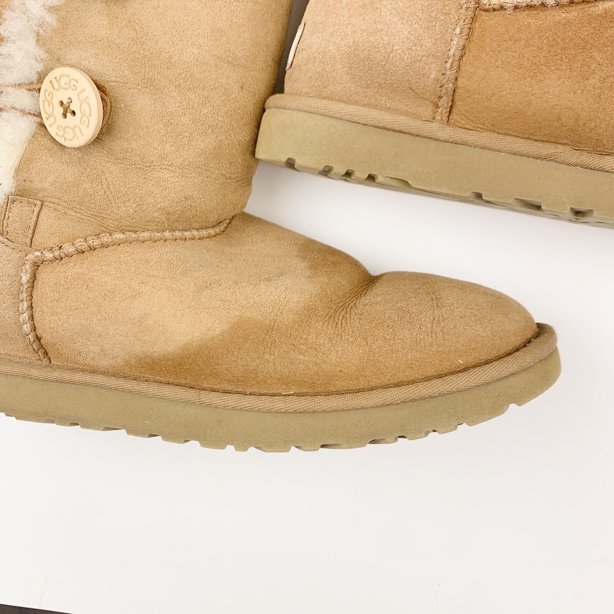 UGG Tall Bailey Button Chestnut Brown Boots F19014G 1873 Womens 8