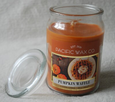 Orange Pacific Wax Co. Pumpkin Waffle Duftkerze groß 510g 18oz Glas
