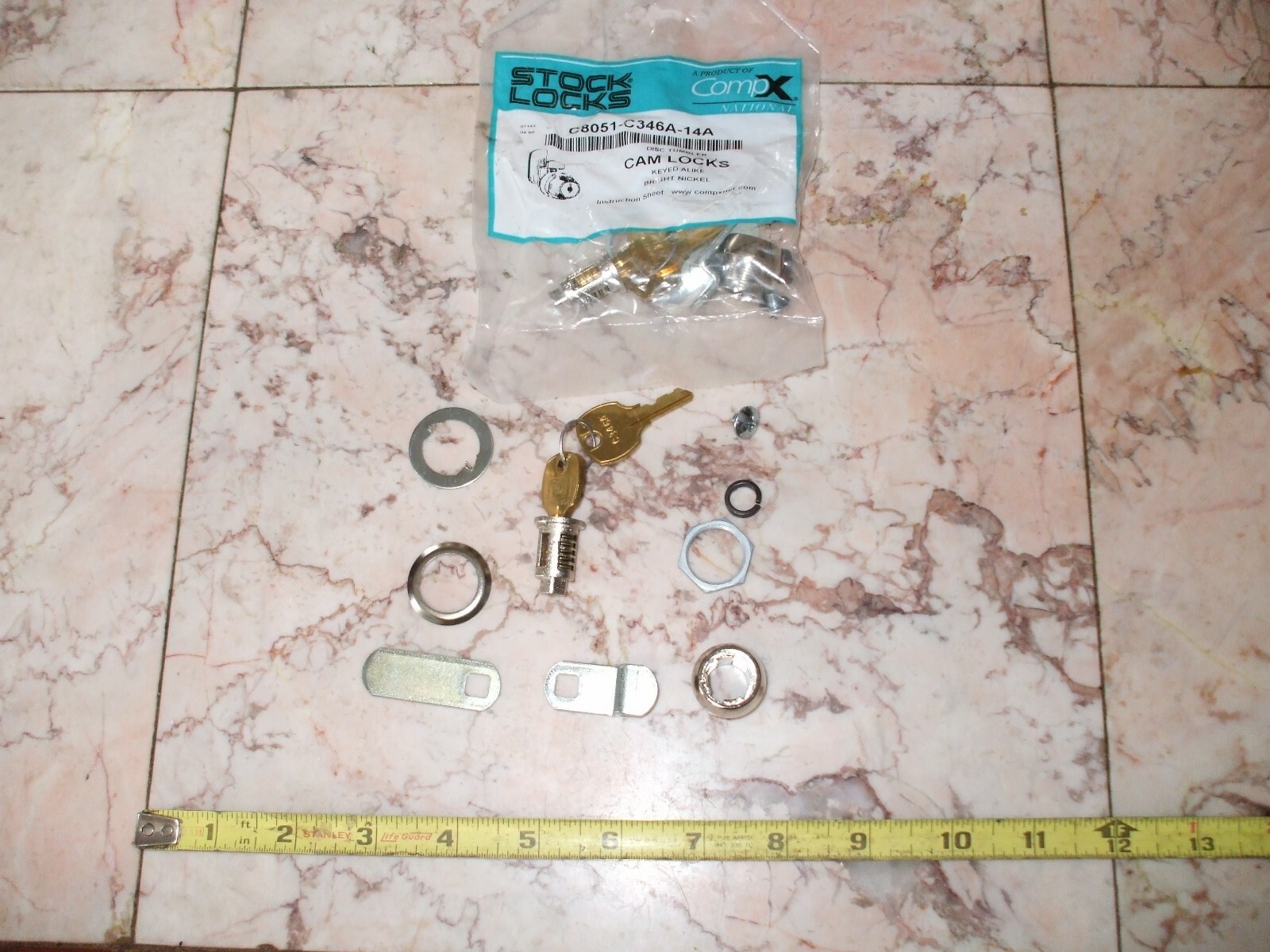 Standard Keyed Cam Lock, Key C346A COMPX NATIONAL C8051-C346A-14A | eBay