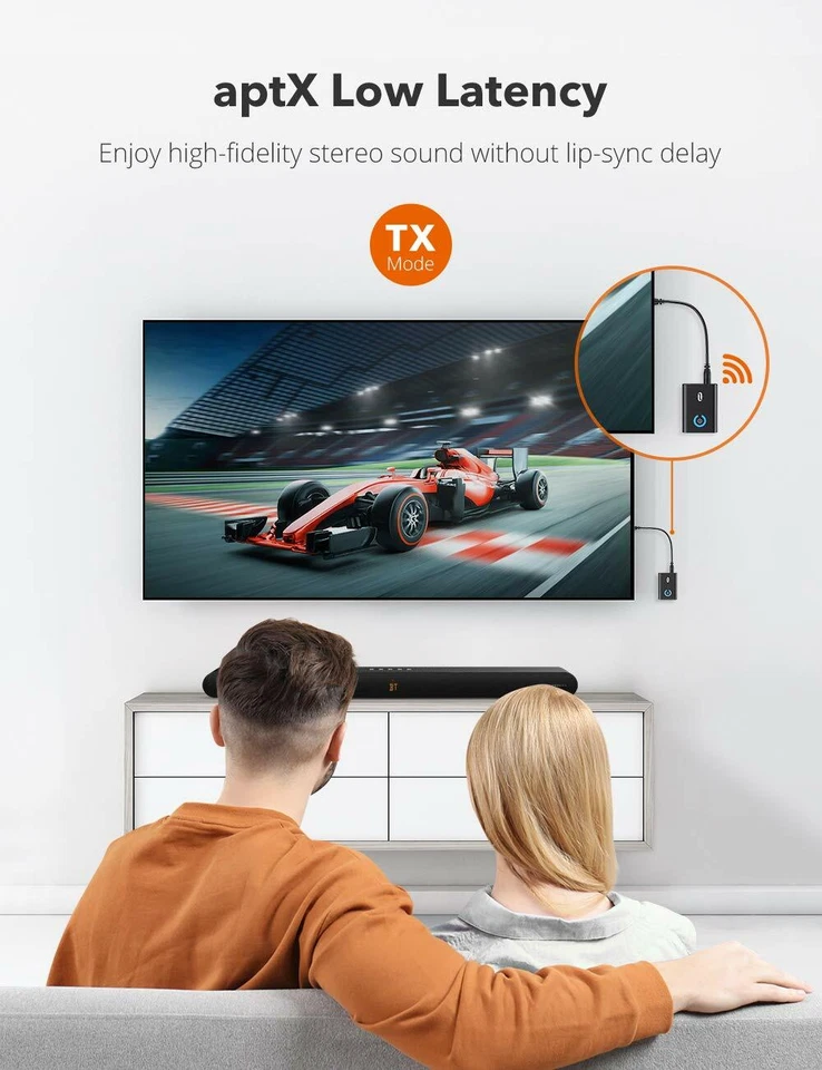 Taotronic TT-BA07 Trasmettitore e Ricevitore Bluetooth 5.0 3.5mm Bassa Latenza SB17 - Immagine 4 di 4