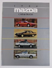 1986 Mazda Cars Trucks Vintage Dealer Sales Catalog 626 B200 Rx-7 Gxl Features