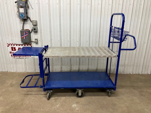 National Cart Modular Grocery Warehouse U Boat Fulfillment Stocking Cart