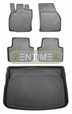Z330881 SET Kofferraumwanne Gummifußmatten für VW Volkswagen Golf Sportsvan Soun