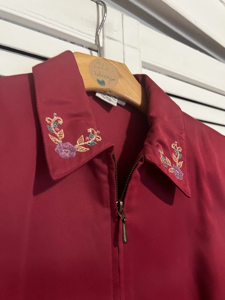 Chaqueta BLAZER ALFRED DUNNER MUJER Talla 6 Petite 6P Cremallera Completa Rosa Foto 3 de 4