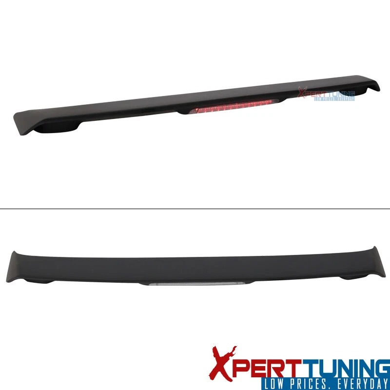 Fits 09-13 Toyota Corolla Sedan Trunk Spoiler W/ LED Brake Matte Black Foto 4 de 4