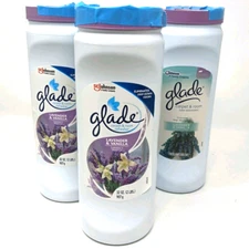 3 Glade Carpet and Room Refresher Powder Lavender & Vanilla Scent 32 oz Ea NEW