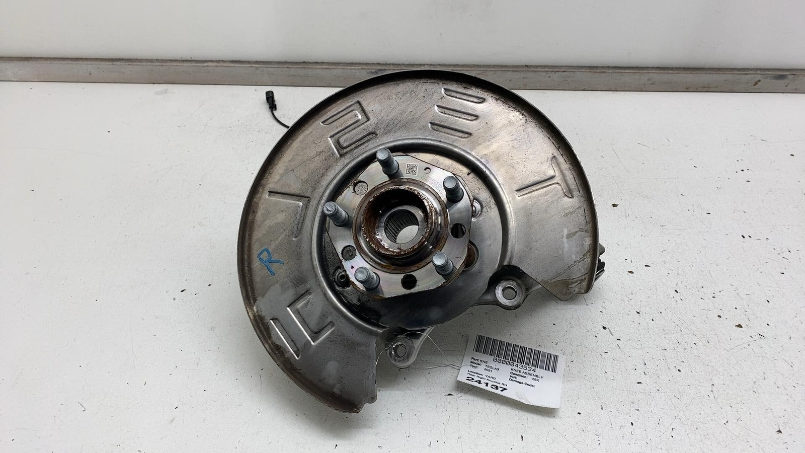 2017-2023 Tesla Model 3 Rear Right Spindle Knuckle Hub Sensor Shield