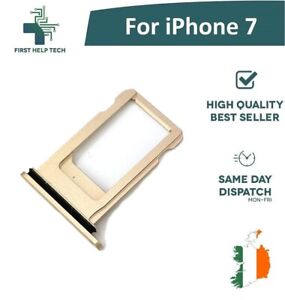 For Apple Iphone 7 Nano Sim Card Holder Tray Slot Gold With Waterproof Ring New Ebay