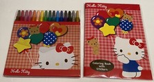 HELLO KITTY TWIST UP CRAYONS  16 COLORS  Coloring Book With Stickers