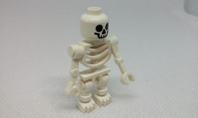 Lego Ninjago Skulkin Skeleton 1 1/2" Blk eye Skeleton Bones Authentic Minifigure